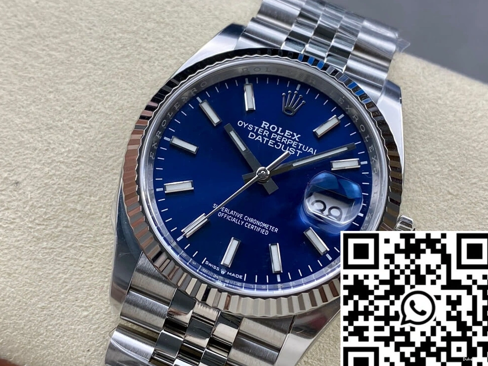 Datejust Clean Dial Blue M126234-0017 Rolex 36MM Factory 0405